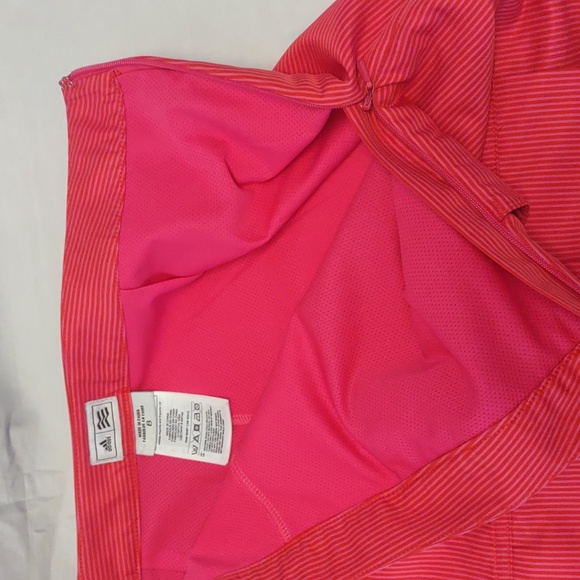 Adidas Coral and pink mini stripe golf/tennis/athletic skort Size 8 - Picture 6 of 12